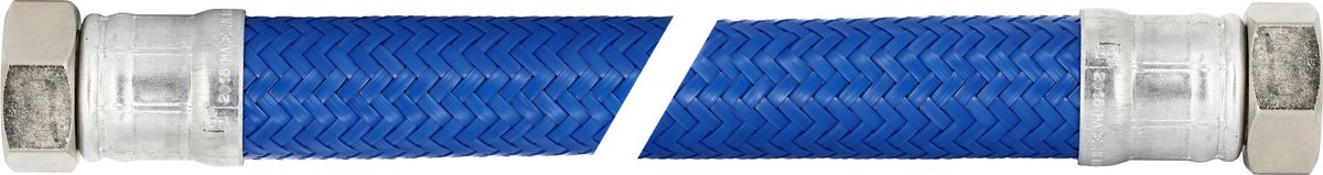 Bonfix RVS slang - gevlochten - 2x wartel - 1