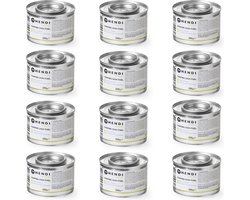 HENDI Brandpasta voor chafing dish – 12 stuks – ethanol – 3 uur brandduur – 200g
