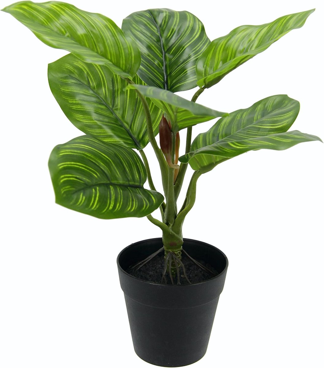 Ibenzoa Realistische Groene Plant in Stijlvolle Terracotta Pot - Perfect voor Elke Ruimte