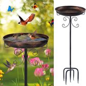 Bain d'oiseaux sur pied - Nichoir sur poteau