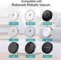 Afbeeldingen van compatibele Roborock robotstofzuigers: S6, S6 Pure, S6 MaxV, S5, S5 Max, E2, E3, E35, E4.