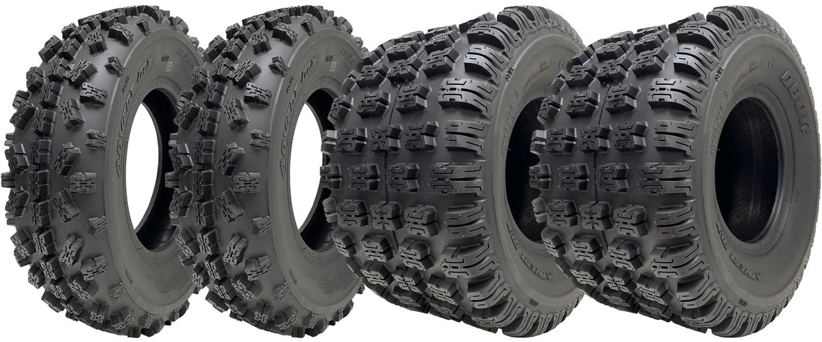18x10-8 & 20x6-10 ATV-banden OBOR Advent Tubeless 4-laags, goedgekeurd voor de openbare weg (set van 4)