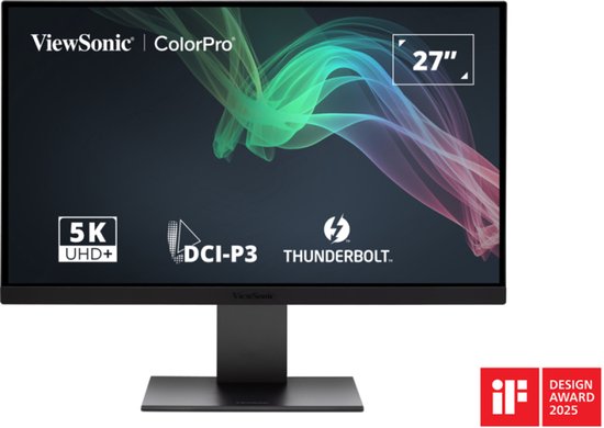 ViewSonic ColorPro VP2788-5K 27 inch monitor Zwart