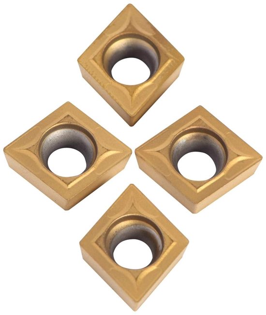 Hardmetalen Wisselplaten Set Voor Draaibeitel - 12 Stuks Vierkant, Rond & Diamant Met Schroeven