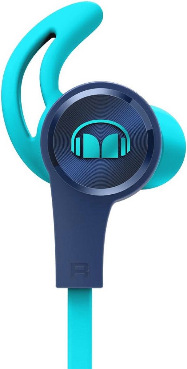 In-ear sportkoptelefoon met Bluetooth - Blauw, zweetbestendig en waterdicht