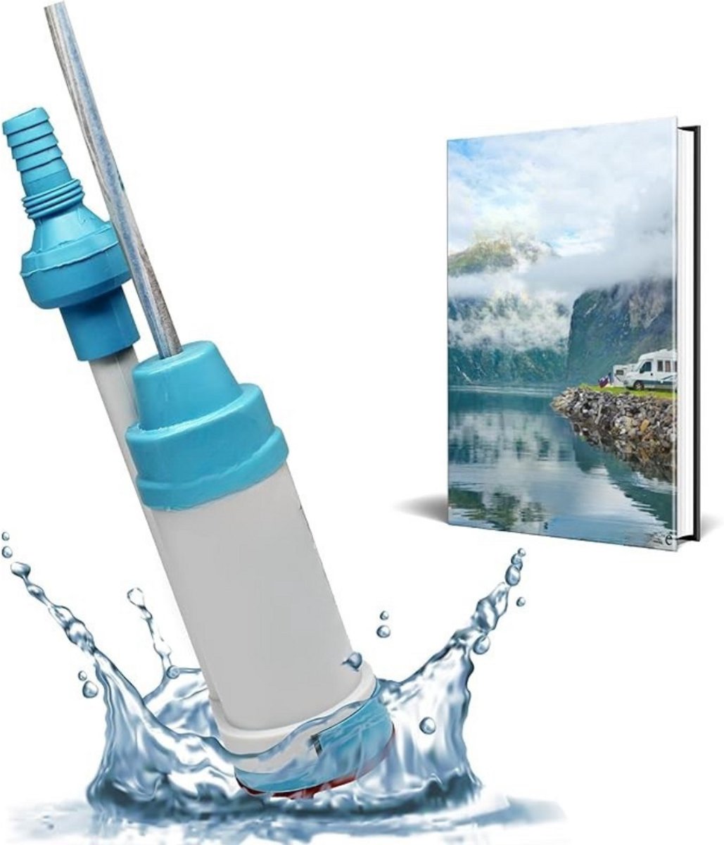 Zylo® Waterpomp 12V - Dompelpomp 12 Volt - Lichtblauw - 19cm x 14cm x 5cm