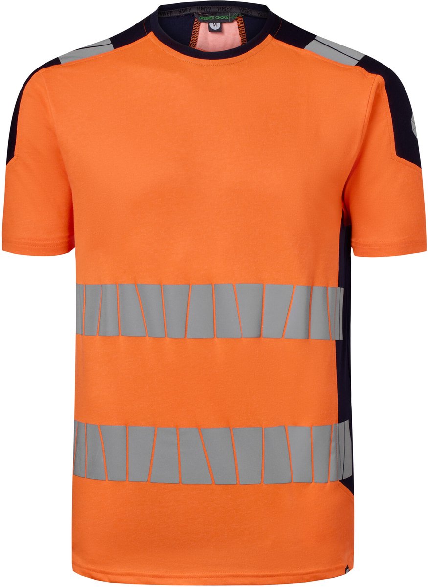 HAVEP T-Shirt High Visibility+ 10078 - Fluo Oranje/Marine - 3XL