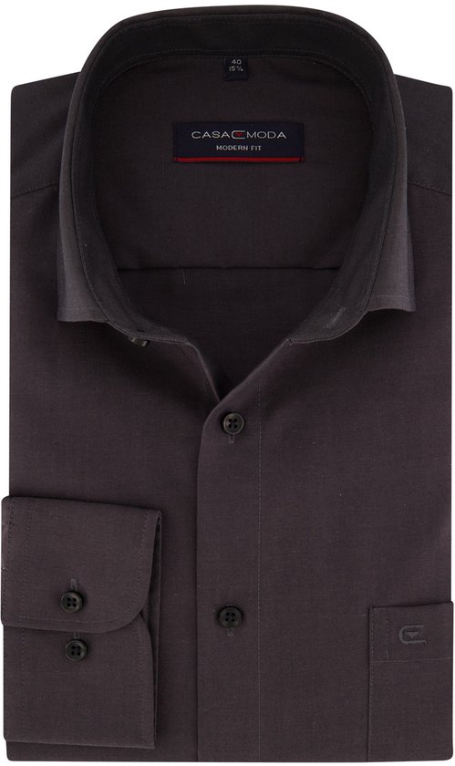 Chemise Casa Moda Uni Gris Kent Coupe Moderne - 40