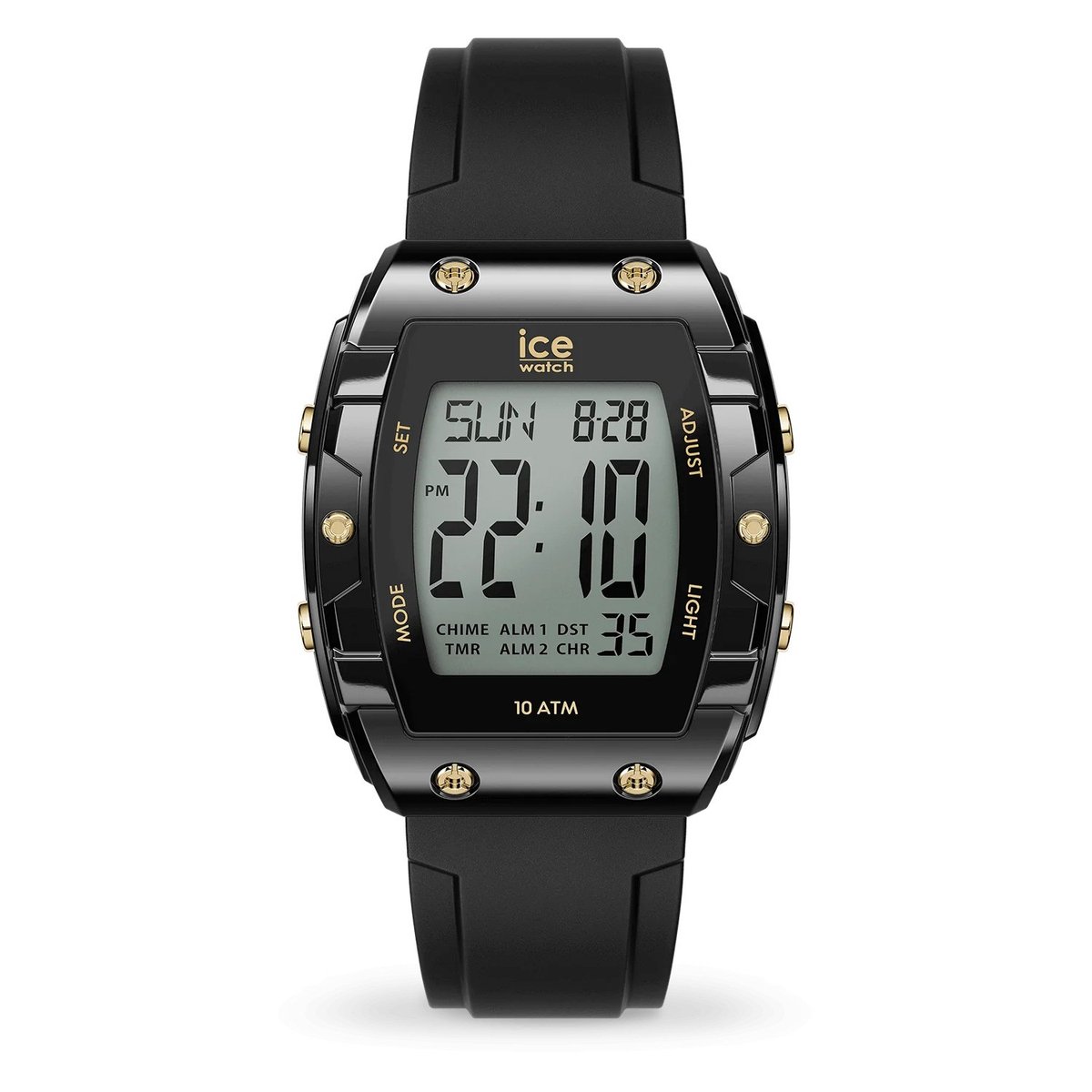 Ice Watch ICE digit boliday - Black 024564 Horloge - Siliconen - Zwart - Ø 40.5 mm