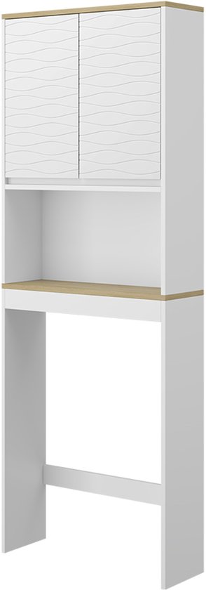 Vicco Toiletkast Wit 69 x 171 cm, Bianco