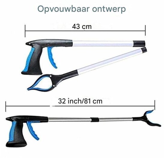 "Orchidee Grijptang - Hulpmiddel voor Senioren en Minder Validén (Blauw) - Lichtgewicht Afvalgrijper voor Tuin en Huishouden" van Orchidee — afbeelding 2