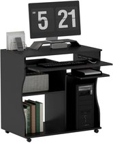 Bol.com Compact Bureau - Schrijftafel - Computerbureau - Bureautafel - Bureau - Verrijdbaar -80 x 48 x 75 cm aanbieding