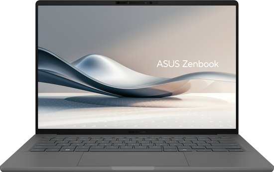 "ASUS Zenbook A14 UX3407QA-QD220W Copilot+ PC Qualcomm Snapdragon X1-26-100 Laptop 35,6 cm (14"") WUXGA 32 GB LPDDR5x-SDRAM 1 TB SSD Wi-Fi 6E (802.11ax) Windows 11 Home Belgisch Grijs"