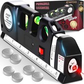 Bol.com Multifunctionele Laserwaterpas met Rolmaat en Kruislijnlaser - 250 cm Nauwkeurigheid en Precisie aanbieding