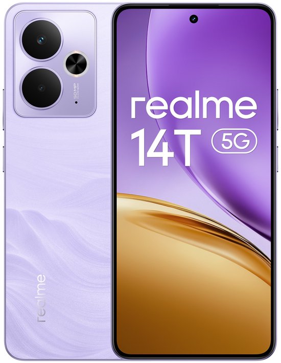 realme 14T 16,9 cm (6.67") Android 15 5G 8 GB 256 GB 6000 mAh Paars