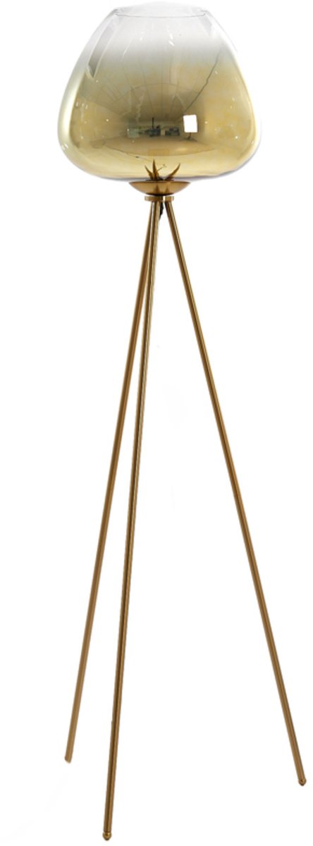 Bol.com Light & Living Vloerlamp Mayson - Goud aanbieding