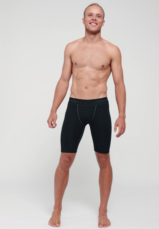 DANISH ENDURANCE Compressie Shorts - Hardloop Leggings Gym Sport & Workout - Heren - 2 Paar - XL