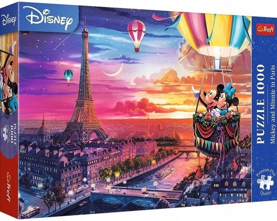 Trefl - Puzzle - 1000 stukjes - Disney - Mickey and Minnie in Paris | bol