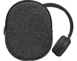 kwmobile hoes geschikt voor JBL Tune 600 / 500BT / 510BT / 450 - 21,5 x 16 cm - Beschermhoes voor headset in antraciet / wit - Van neopreen