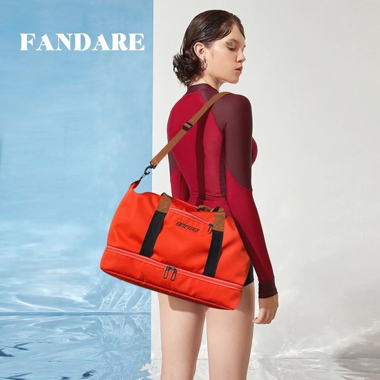 Newhey opvouwbare reisplunjezakken voor mannen weekend overnacht tas sport gymtas met gevouwen schoencompartiment. Bagage tas voor alle toepassingen, waterbestendig 80 l, blauw