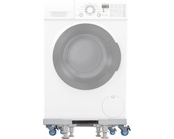 CLP Libby Wasmachine Onderstel - Wasmachine verhoger - Wasmachine Sokkel - Universele Wasmachine Onderstel - Met Wielen - wit