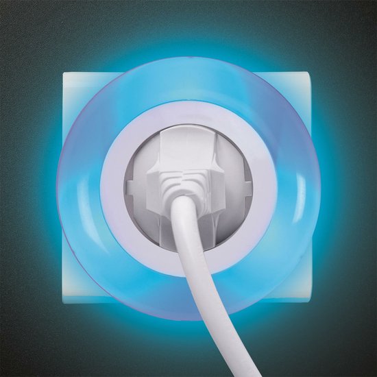 Home Deco Kids LED nachtlamp met lichtsensor - 2x - kinderkamer - extra stopcontact - energiebesparend van Merkloos — afbeelding 3