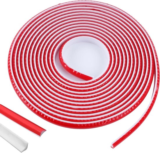 Foto: Inovra flexibele decoratieve plafondlijsten zelfklevend wit 5 meter voor wandhoeken en tegelranden 9 x 12 mm