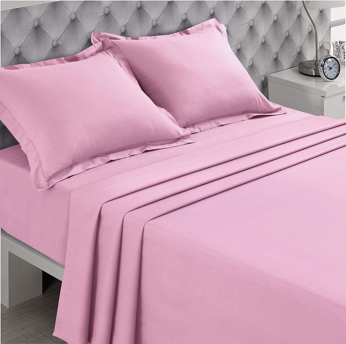 Ibenzoa® Buitengewoon Groot Roze Laken van Hoogwaardige Katoenvezels voor Optimaal Comfort en