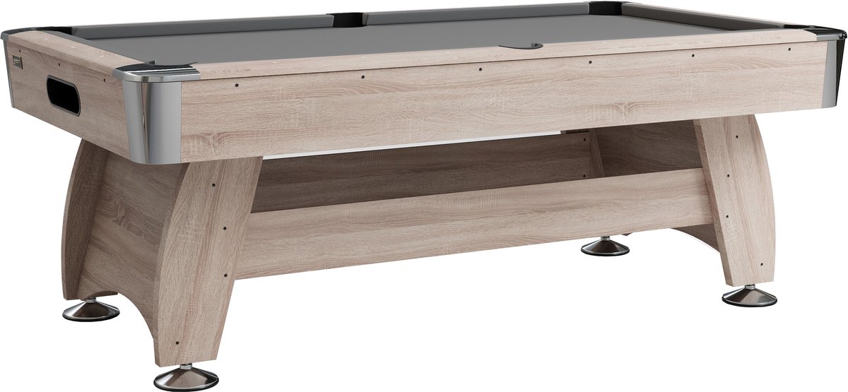 NORTH Gardone Pooltafel Wood/Grijs 8FT