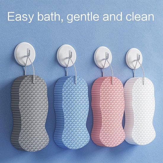 Bad spons - 4 Stuks - Relaxen Bad - Schrobben Spons - Schrobben lichaam ...