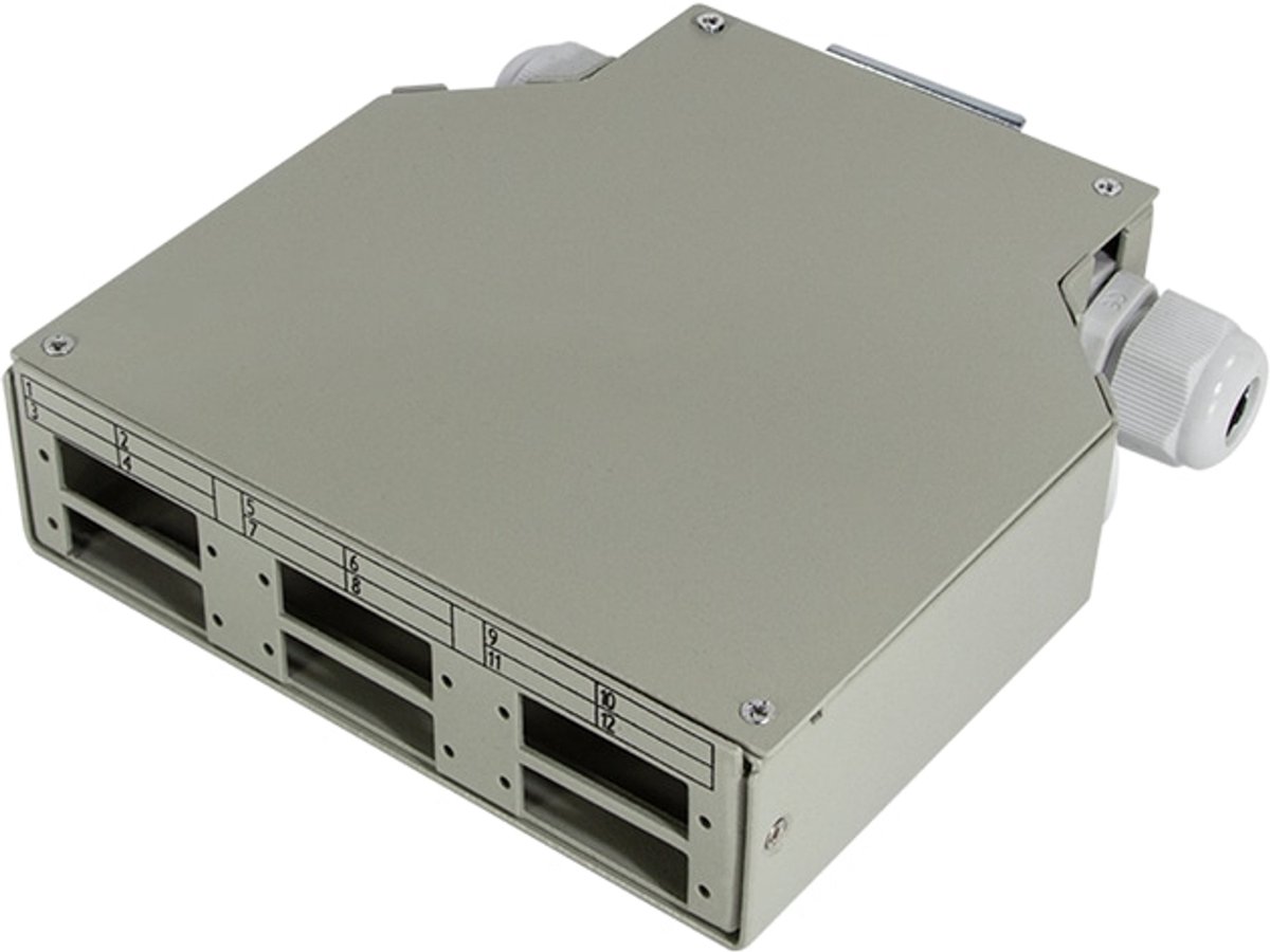 LOGILINK LWL DIN-rail-lasdoos FB5000, LC- of SC-koppelingen