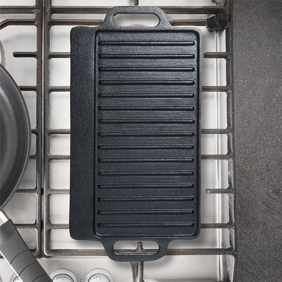 Vilde - CAST LINE - Gietijzeren Grillplaat - 50,5x23,5 cm - Tweezijdig — afbeelding 5