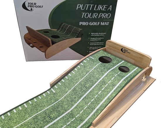 Tapis de putting en bois pour l'entraînement au Golf
