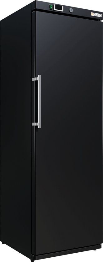 Cubo Horeca Koelkast 293L - Zwart met LED-verlichting - 1 deur met 5 planken - Energiezuinig - CS-BR400V - Frigo