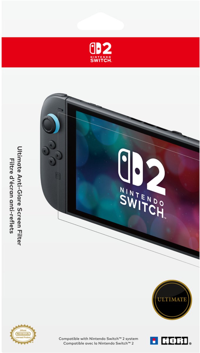 Hori Ultimate Anti-glare Switch 2 Schermbeschermer Transparant