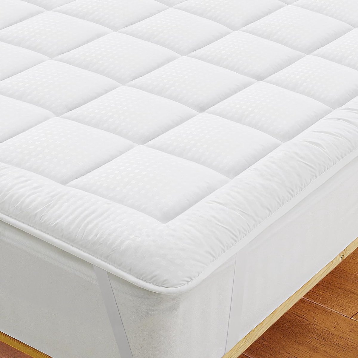 Hoogwaardige Microvezel Matrasbeschermer voor Comfort en Allerlei Bedden 90x200 cm
