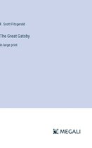 Boek 'The Great Gatsby' van F. Scott Fitzgerald, in grote letters.