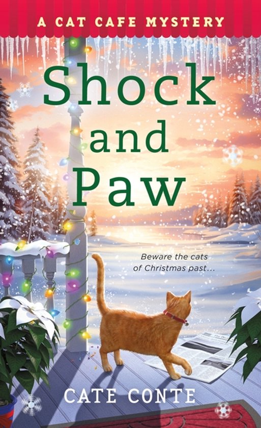 Cat Cafe Mystery- Shock and Paw - cover