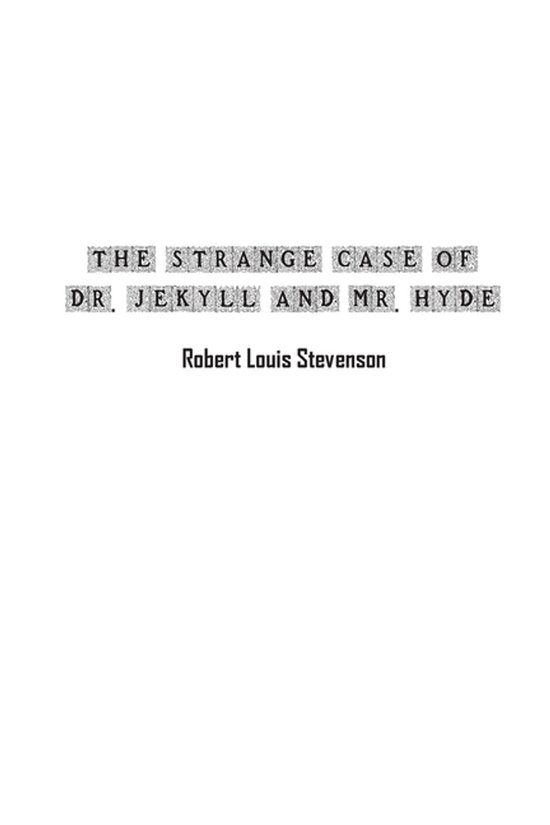 The Strange Case of Dr. Jekyll and Mr. Hyde - cover