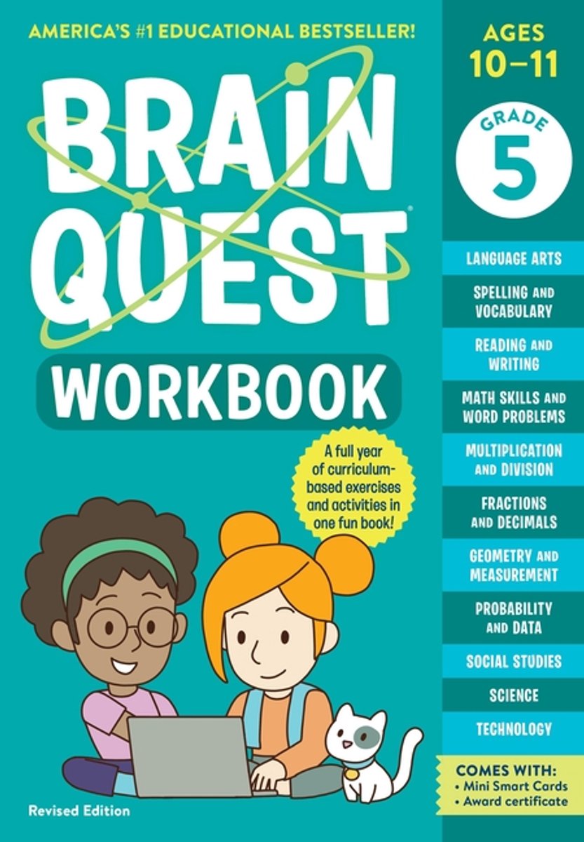 Omslag van Brain Quest Workbook: 5th Grade (Revised Edition)