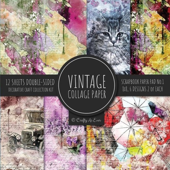 Vintage Collage Paper for Scrapbooking - cover