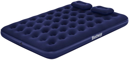 Bestway Twee Persoons Luchtbed met Pomp en Kussens - 203x152x22 cm - Luxe en Comfort van Bestway — afbeelding 4