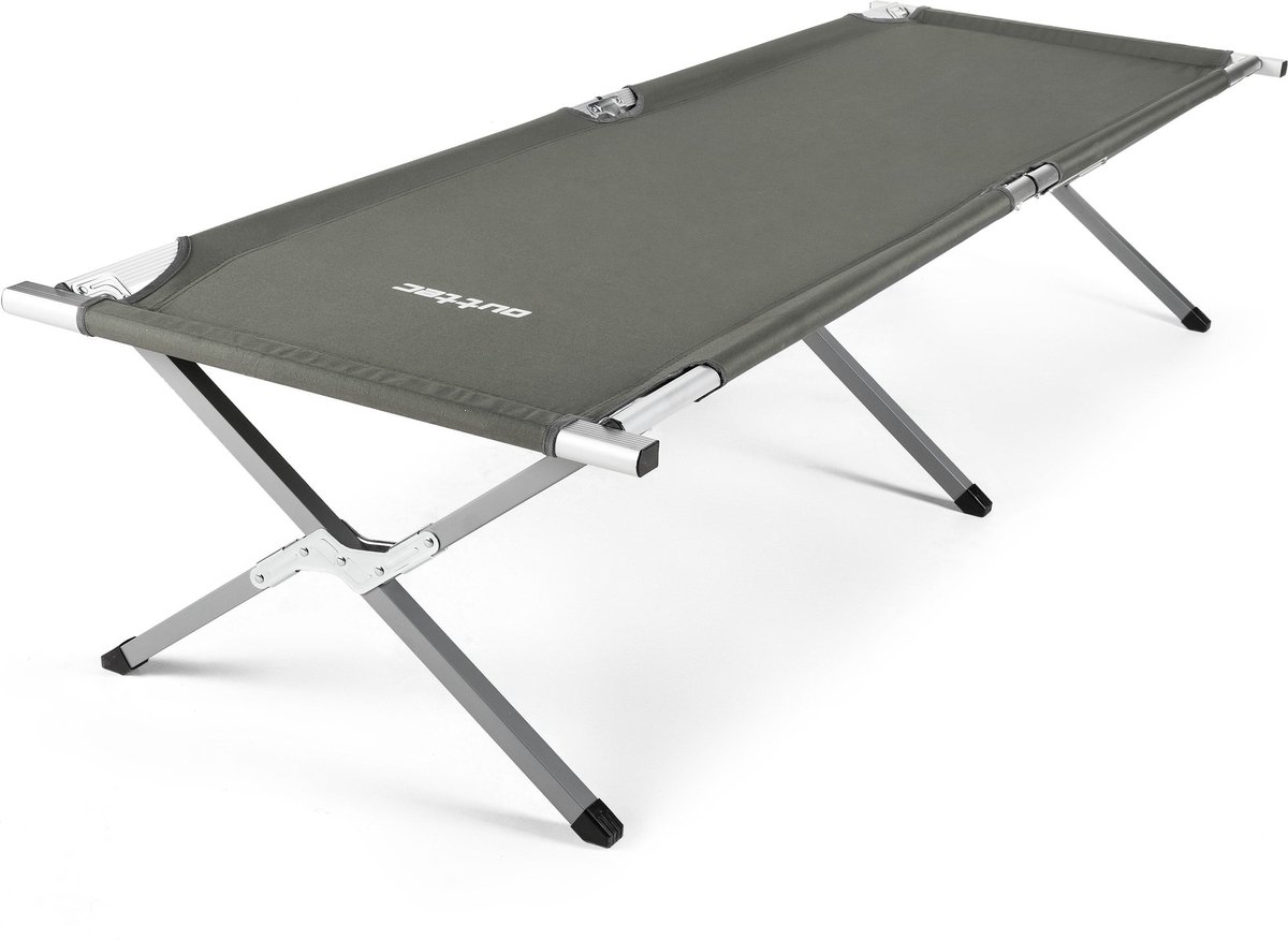 Outtec® Opvouwbaar Veldbed - Draagbare Opklapbed - Kampeerbed - Stretcher - 203cm x 62cm x 45cm - Opvouwbaar Campingbed - tot 120 kg - Camping - Transporttas