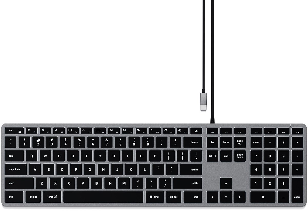 Satechi Slim X3 USB-C Wired Toetsenbord - QWERTY