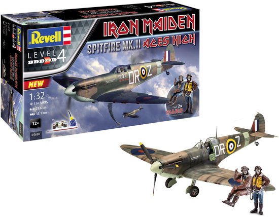 Revell Modelbouwpakket Militaire voertuigen - 05688 Spitfire Mk.II -s High- Iron Maiden - Gift Set Plastic - 1:32 - Modelbouw