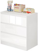 Bol.com Ladekast - Nachtkastje - Bijzet - 3 Lades - Kantoor - 80 x 48 x 78 cm - Grote Opberglades - Houten Archiefkast - Thuisge... aanbieding