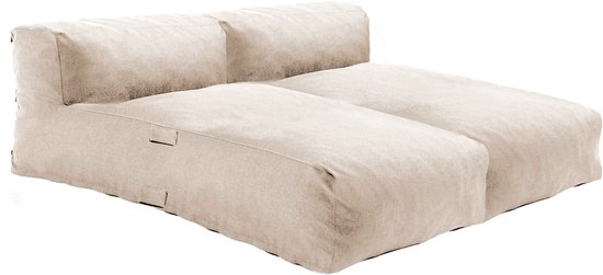 Oviala - Modulaire tuinset met 2 ligstoelen, beige - Mixi