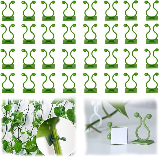 100 Stks Plant Orchidee Clips, Mini Plastic Bloem Orchidee Stem Clips Tuin Clips voor Orchidee Ondersteuning