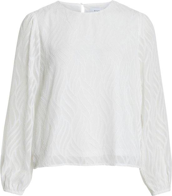 VILA Stijlvolle Blouse met Transparante Mouwen en Modieus Patroon