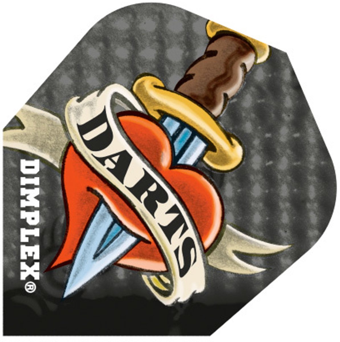 Harrows Dimplex Heart Dagger - Dart Flights